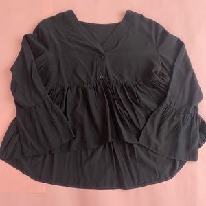 flare sleeve dress top